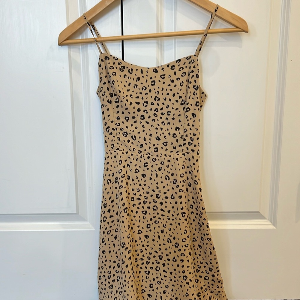 Aritzia Cheetah Print Mini Dress